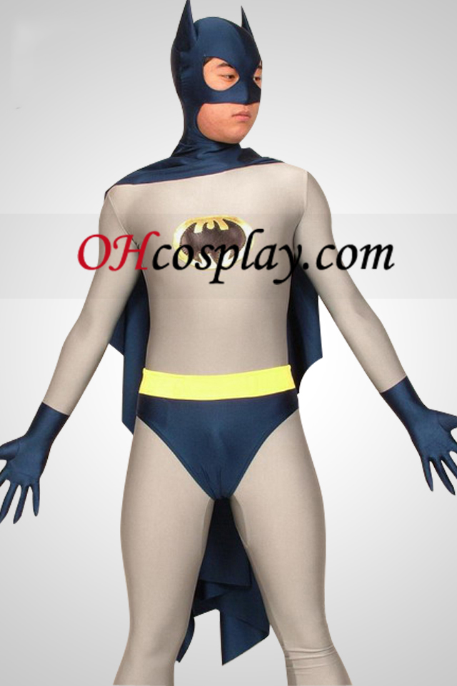 Batman Lycra Spandex Superhero Зентай Suit