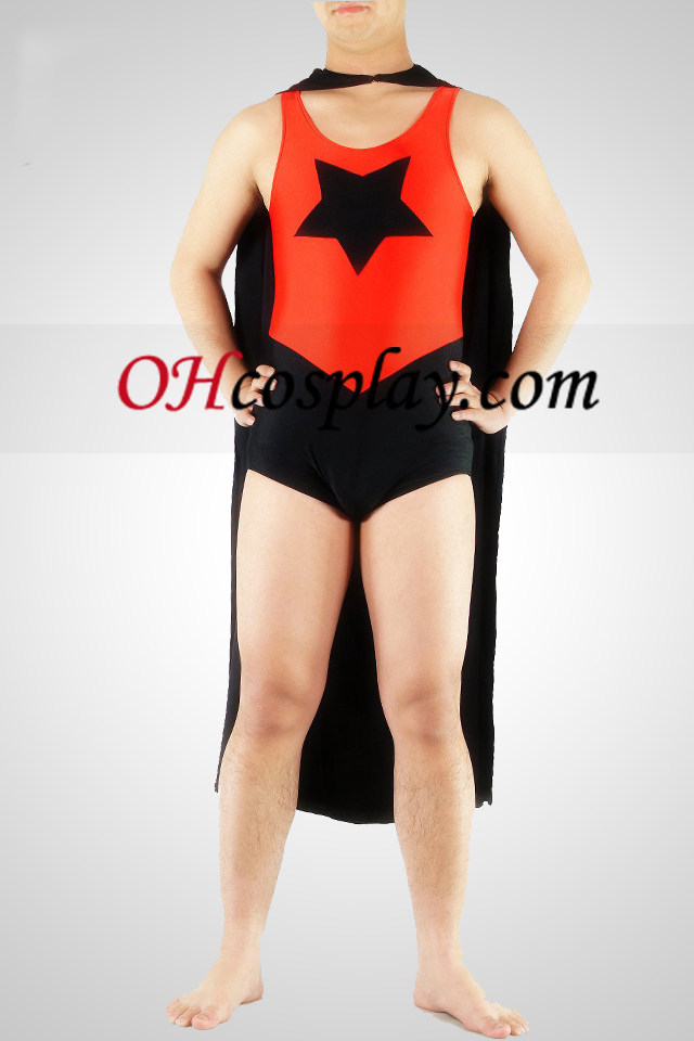 Estrela de cinco pontas Superman Superhero Catsuit