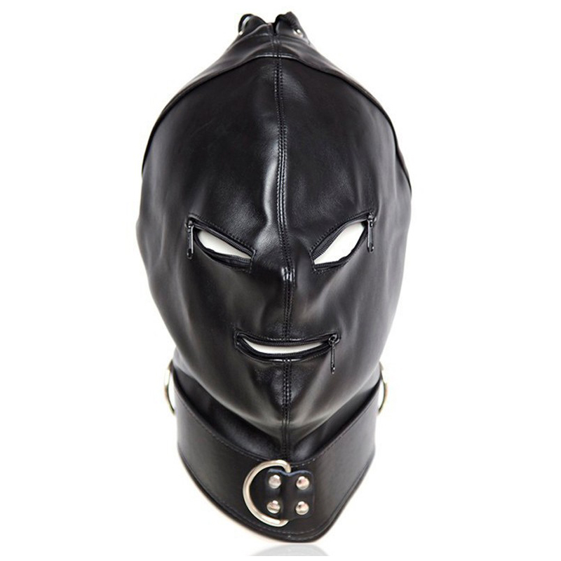 All Face Covered Latex with Zippers on the Eyes and Mouth