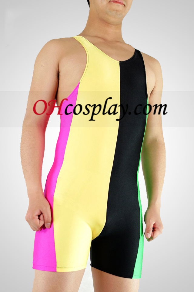 Multi-Colored Lycra Ginásio Suit
