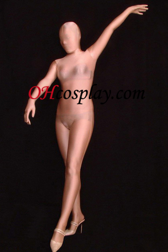 Nude χρώμα του δέρματος Ημι-διαφανές κοστούμι Full Body Unisex Zentai