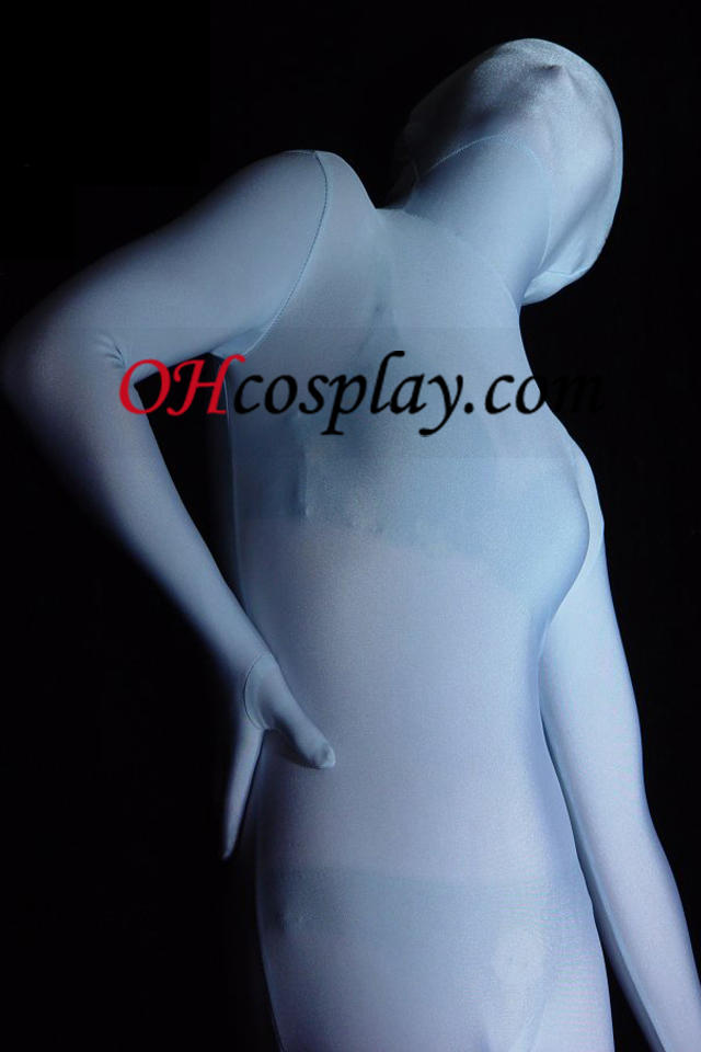 Fagiolino semi-trasparente Spandex Unisex Zentai Suit