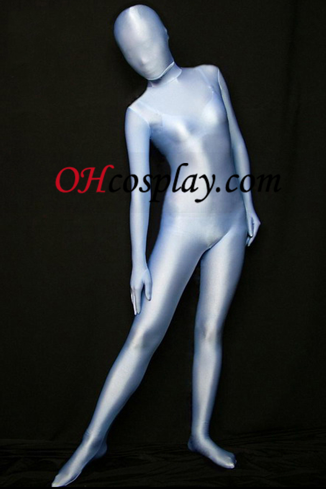 Silber Full Body Lycra Spandex Zentai-Anzug