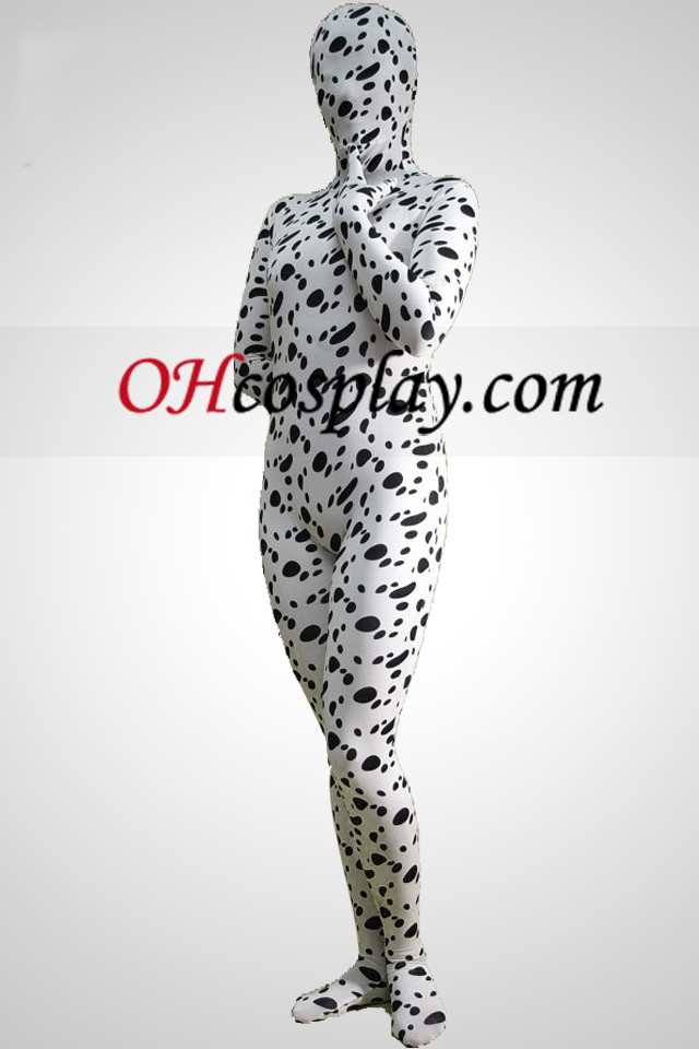 Dalmatians Lycra Spandex Zentai Obleky