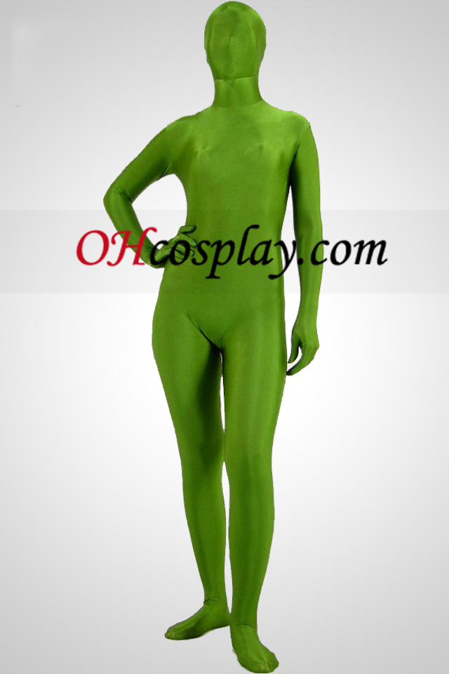 Светият Suit Green Lycra Spandex Унисекс Зентай