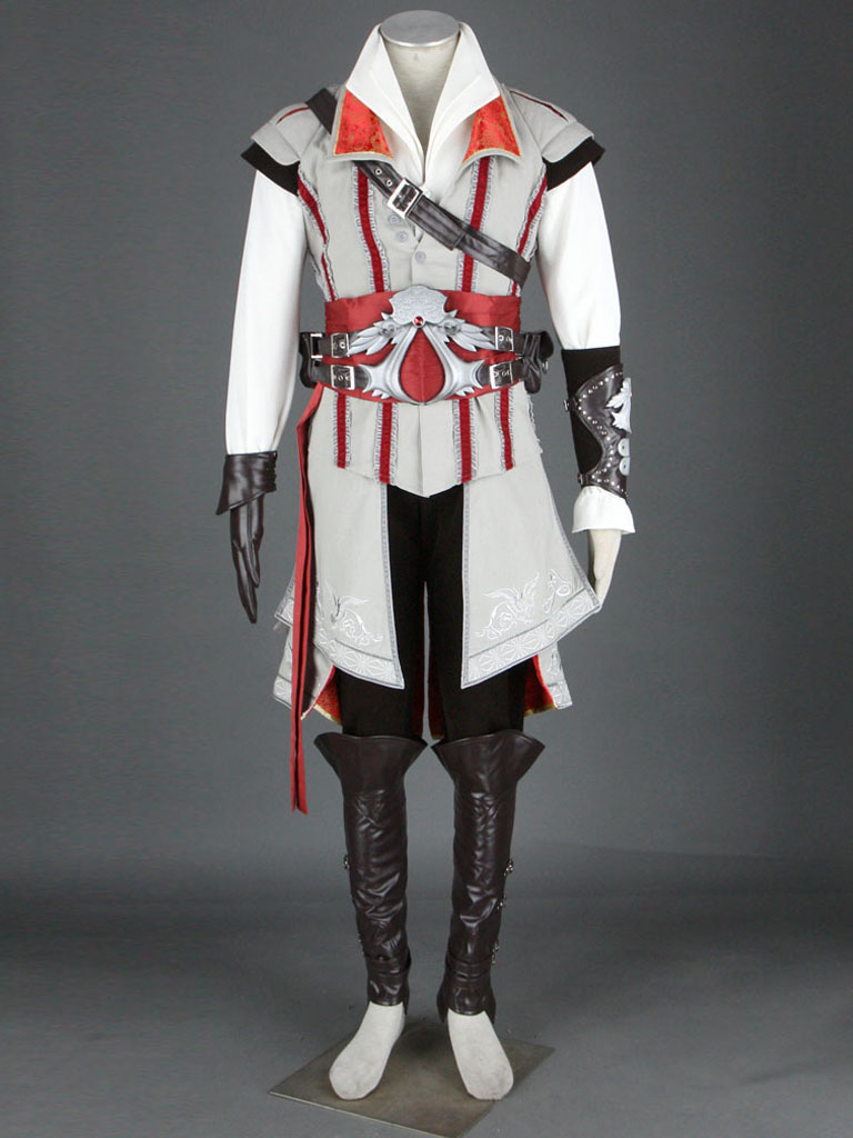 Assassin\'s Creed II Ezio Costumes (White) - Cosplay Deluxe