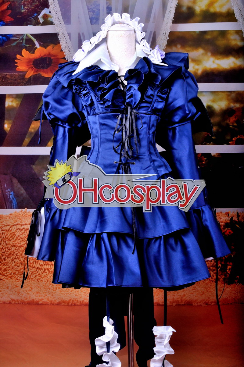 Pandora Hearts костюми-окървавени Черно Rabbit Gothic Lolita Cosplay костюми