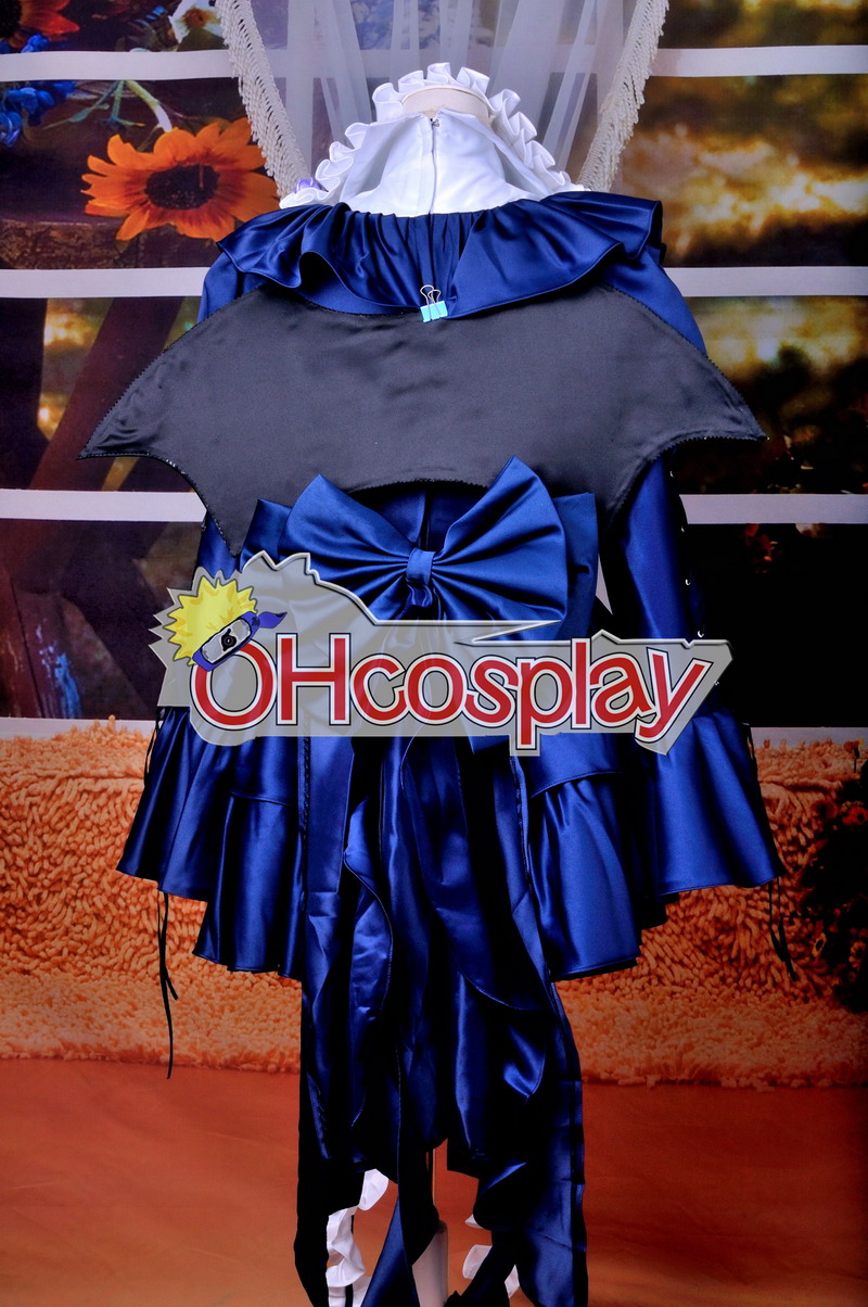 Pandora Hearts Costumes-Bloodied Black Rabbit Gothic lolita Cosplay Costume