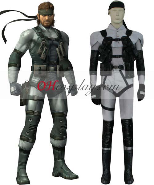 Metal Gear Solid Costumes 2 Solid Snake Cosplay Costume