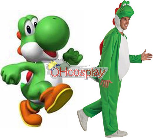 Super Mario Costumes Bros Yoshi Adult Cosplay Costume
