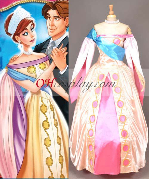 Anastasia Princess Dress Cosplay костюми + Бижута