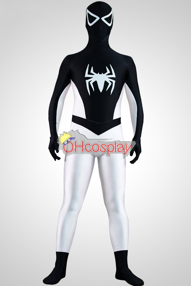 Марвел костюми Spiderman черно и бяло Cosplay костюми
