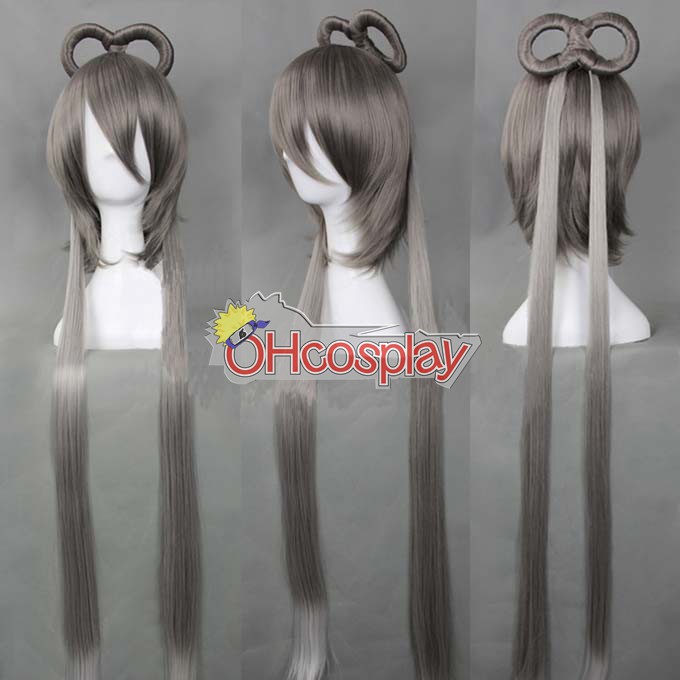 Vocaloid China Project Luo Tianyi Silver Grey Cosplay перука-322a