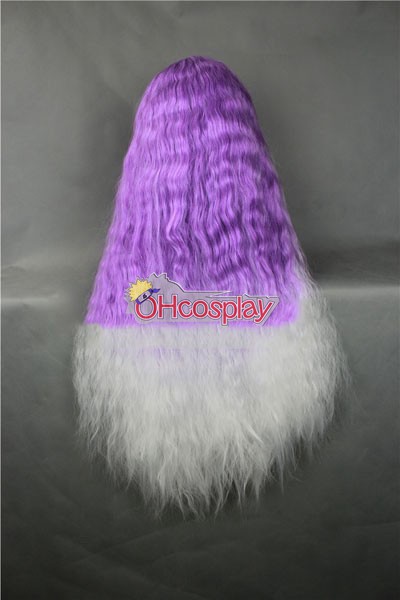 Japan Harajuku Peruukki Series Purple & White Curly Hair Cosplay Wig - RL027C