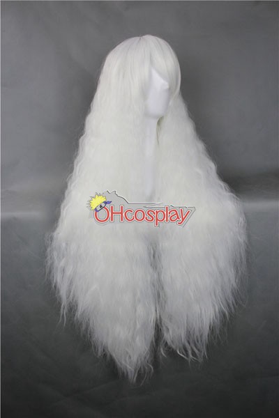 Япония Harajuku Перуки Series White къдрава коса Cosplay перука - RL027B