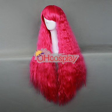 Japan Harajuku Peruker Series Rose Red Curly Hair Cosplay Wig - RL027A