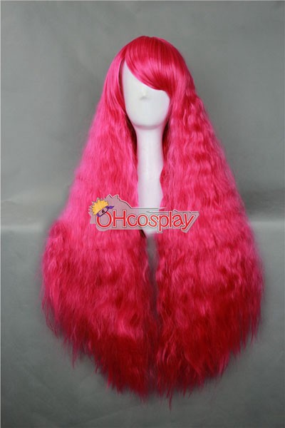 Japan Harajuku Peruukki Series Rose Red Curly Hair Cosplay Wig - RL027A