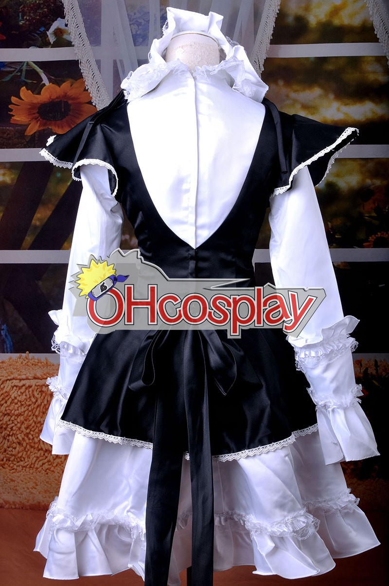 Maid Черно Лолита рокля Cosplay костюми