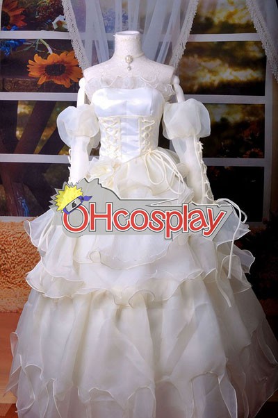 Code Gaess Euphemia White Dress Cosplay Kostymer