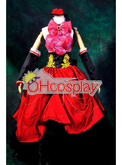 Ruler Vocaloid Miku PROJECT DIVA2 little Red Riding Hood Cosplay Jelmez