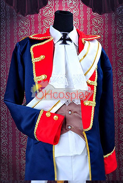 Axis Powers Hetalia костюми Прусия War Uniform Cosplay костюми Deluxe Version-Y203
