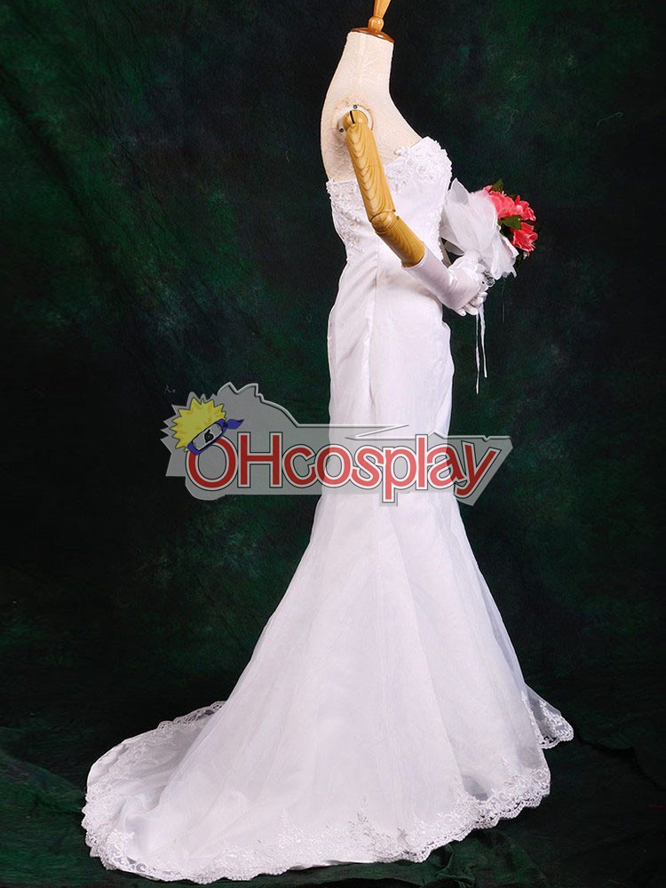 One Piece Costumes Boa Hancock Wedding Dress Cosplay Costume Deluxe-P4