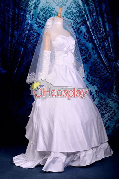 Fate Stay Night костюми Saber Wedding Dress Cosplay костюми Deluxe-P5