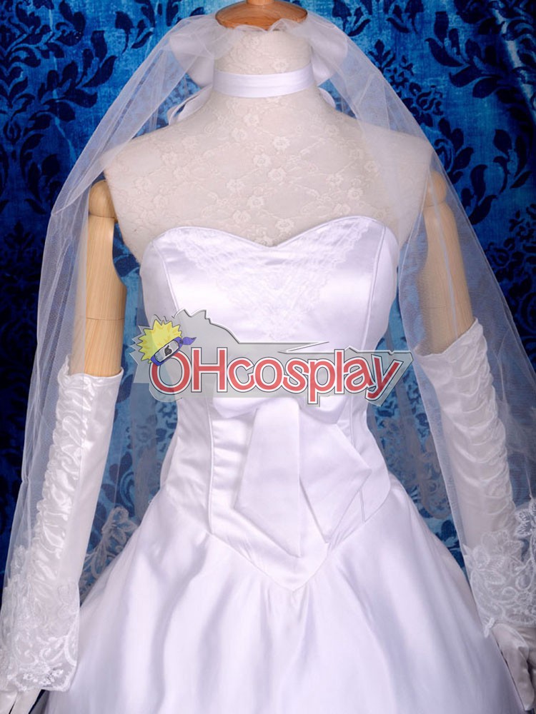 Fate Stay Night костюми Saber Wedding Dress Cosplay костюми Deluxe-P5