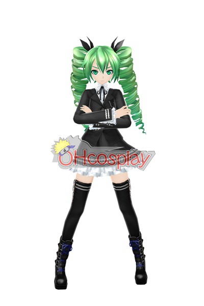 VOCALOID Project Diva F Secret Police Miku Cosplay костюми Deluxe-KH4