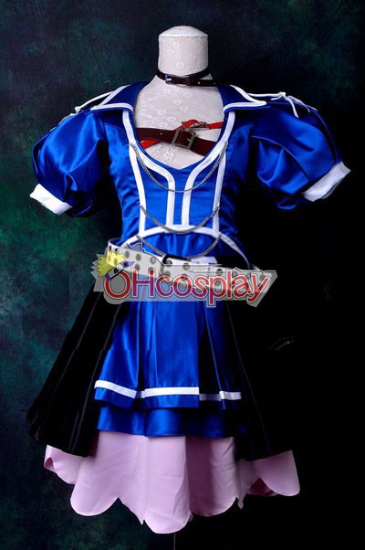 Vocaloid Project Diva F Blue Crystal Meiko Cosplay Costume Delxue-KH9