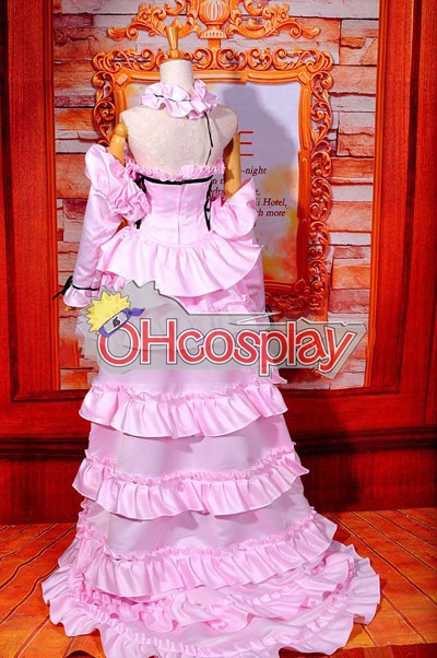Chobits Fastelavn Kostumer Chii Pink Dress Lolita udklædning Fastelavn Kostumer ELT0004
