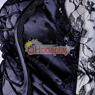 Schwarzes Kleid Lolita Faschingskostüme Cosplay Kostüme