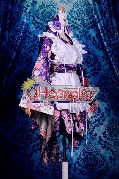Отпечатване Gorgeous Кимоно Maid облекло / Maid Cosplay костюми