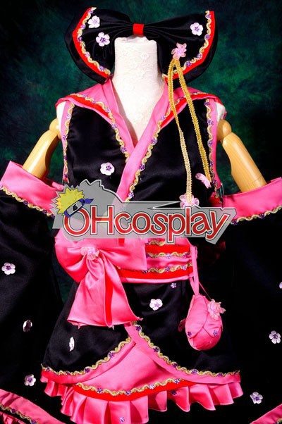 Ruler Vocaloid Miku Sakura Kimono Lolita Cosplay Costume