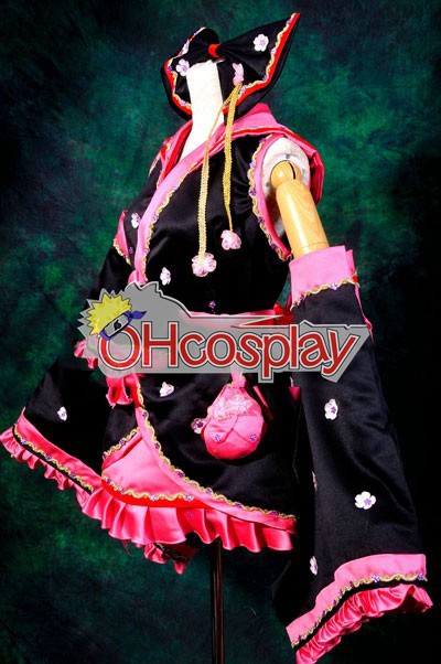 Ruler Vocaloid Miku Sakura Kimono Lolita Cosplay Karneval Kläder
