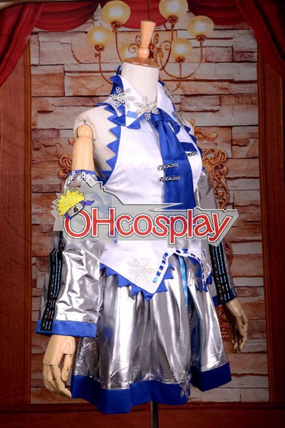 Vocaloid Snow Miku Deluxe Cosplay Kostuums