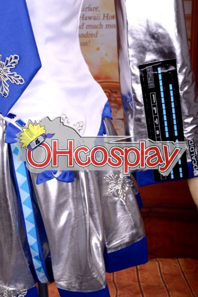 Vocaloid Snow Miku Deluxe Cosplay Costume
