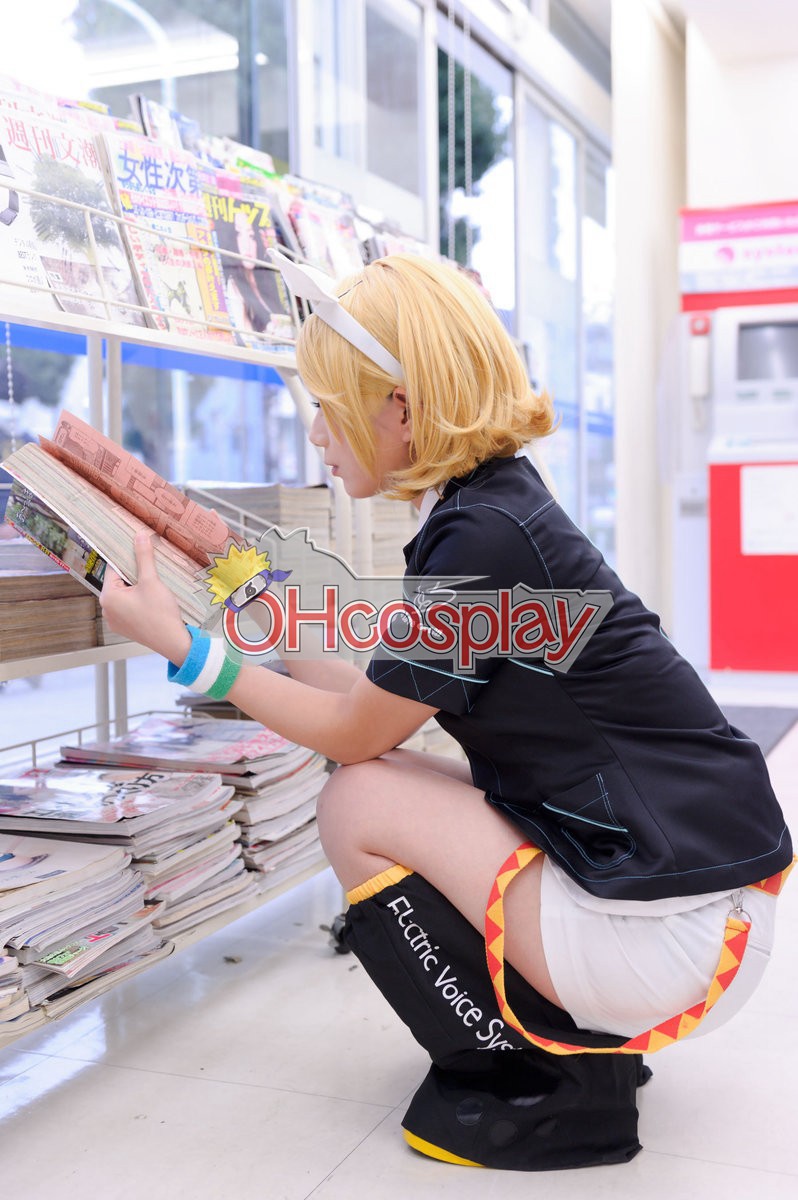 Vocaloid Family Mart Rin Cosplay Costume