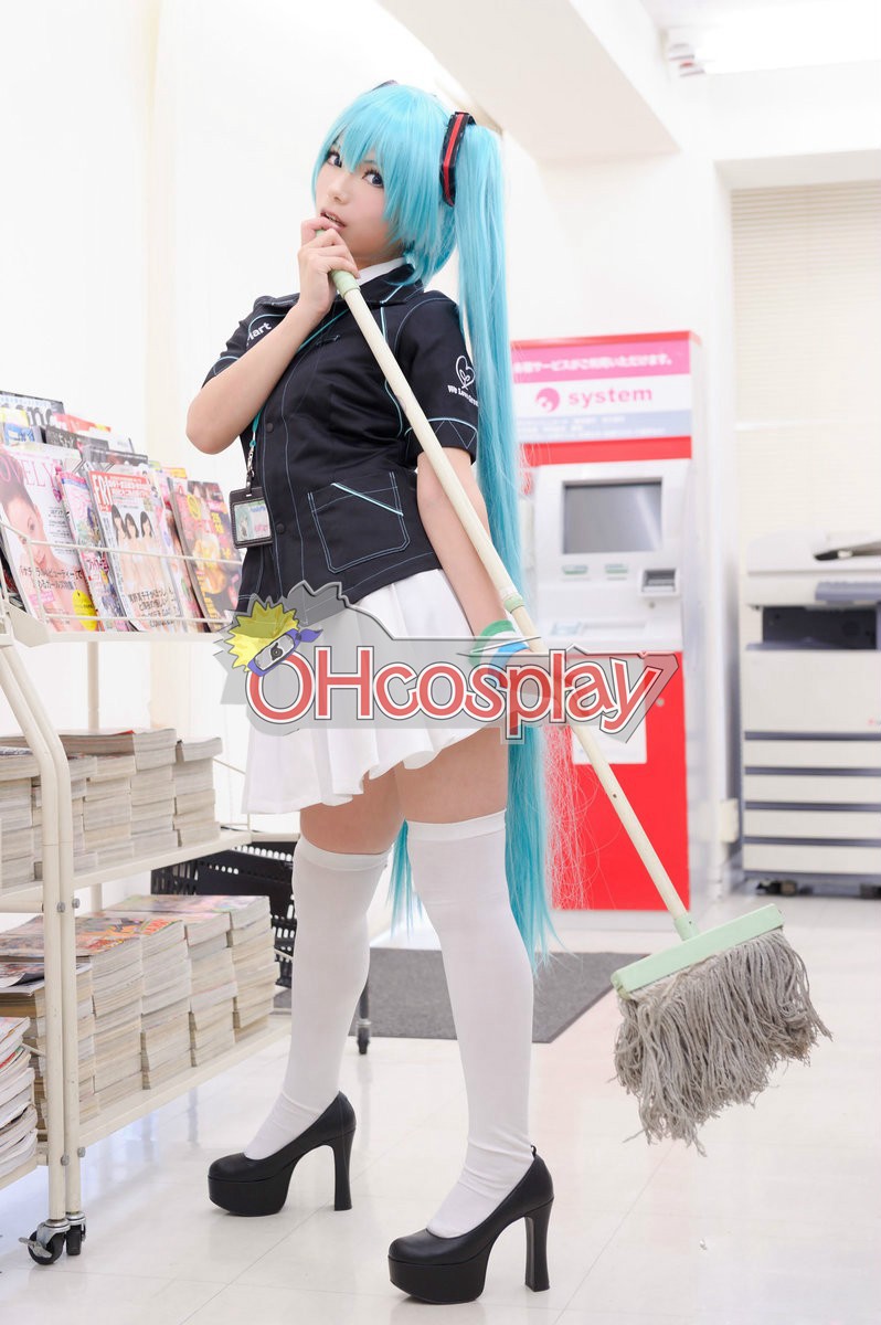Vocaloid Family Mart Miku Cosplay Costume
