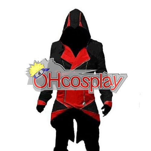 Assassins Creed Costume II Ezio Black & Red Cosplay Hoodie