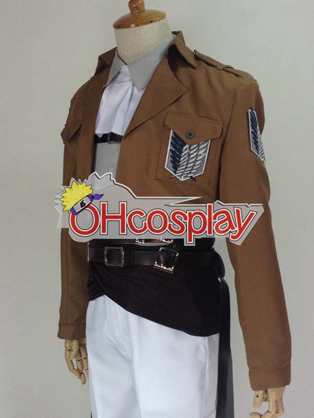 Attack on Titan Costume Survey Corps Dororo Levi Cosplay Costume + Cloak