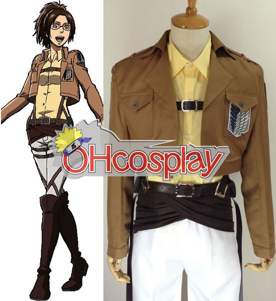 Attack on Titan Costume (Shingeki no Kyojin) Hanji Zoe Survey Crops Cosplay Costume