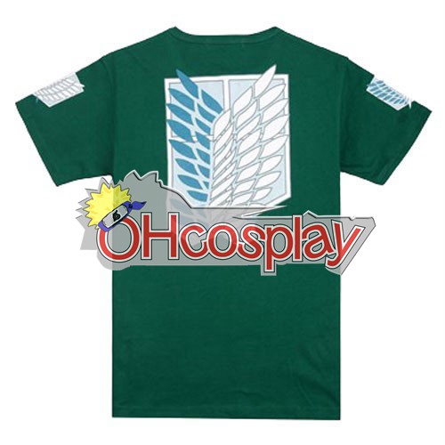 Attack on Titan Costumes Survey Corps GreeN Shirt Cosplay Costume