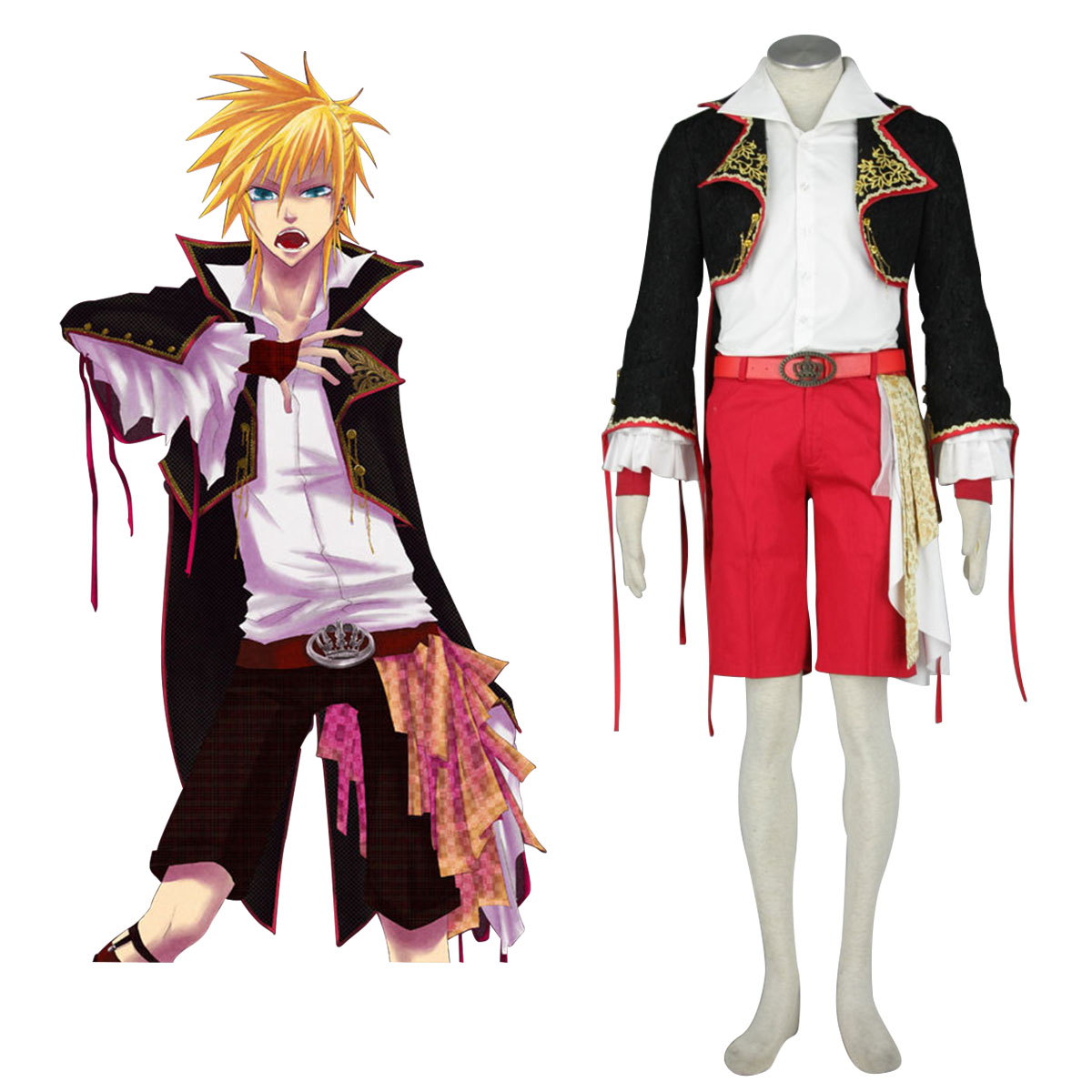 Lusso Vocaloid Kagamine Len 2 Costumi Carnevale Cosplay