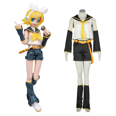 Luksuriøse Vocaloid Kagamine Rin 1 Cosplay Kostymer